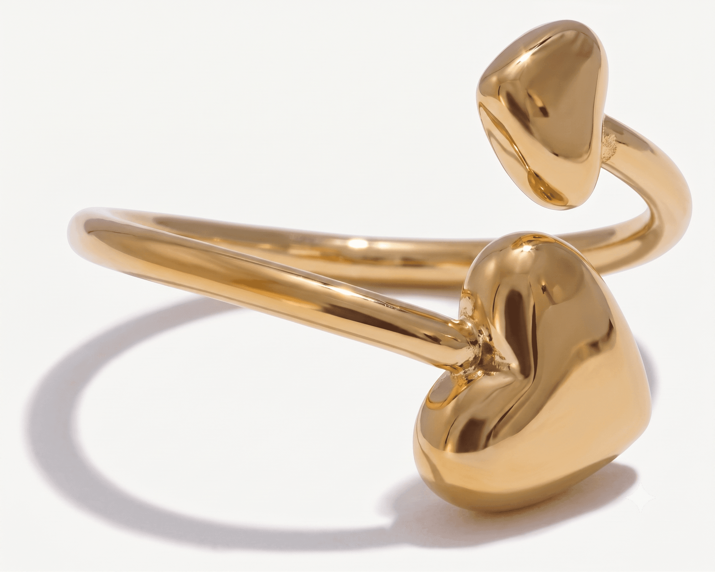 Heart Love Ring, Gold