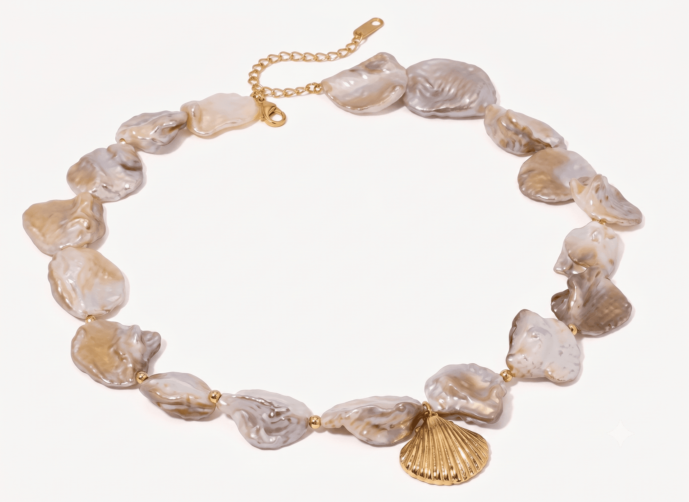 Starfish Shell Pearl Necklace